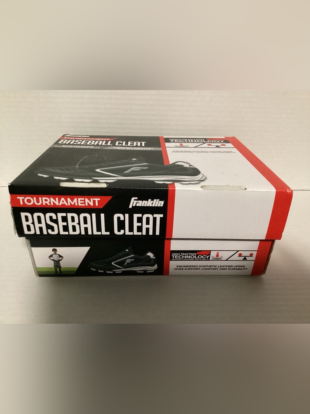 Franklin Black Athletic Baseball Cleats - Tournament Series